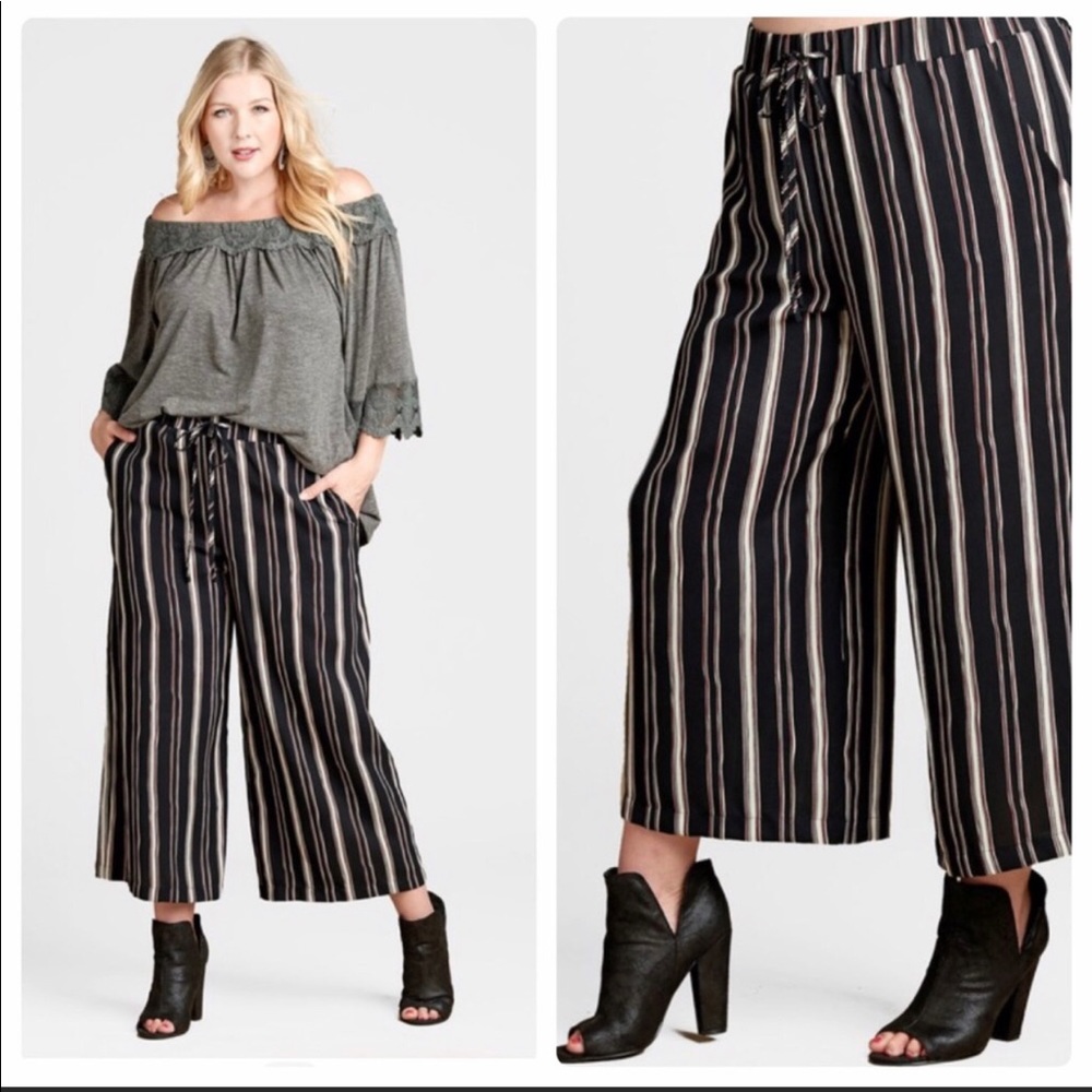 NEW MADE IN USA WIDE LEG ANKLE PANTS!! - Picture 7 of 7